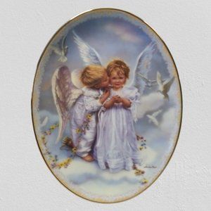 China Plate - by Artist Sandra Kuck - "Angel Kisses"